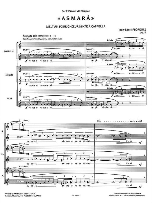 Asmara, For Choir 合唱團 | 小雅音樂 Hsiaoya Music