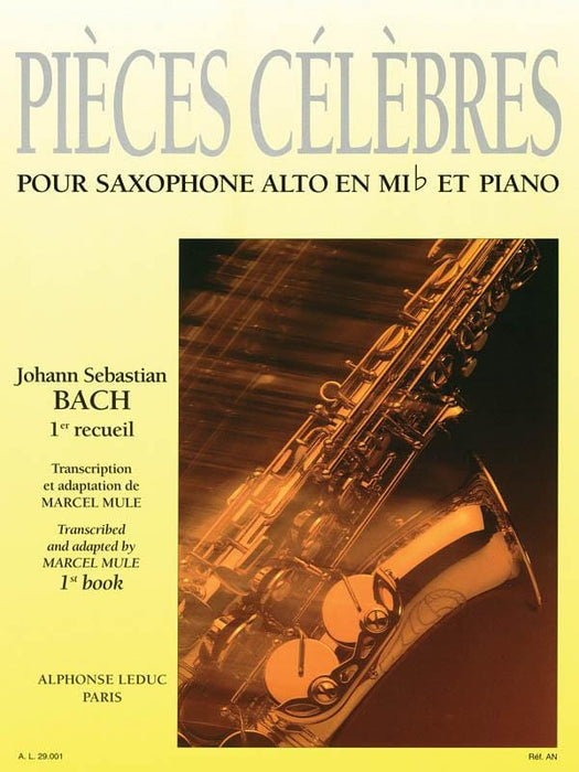 Pieces Celebres Vol.1 (saxophone-alto & Piano) 巴赫‧約翰瑟巴斯提安 鋼琴 小品 | 小雅音樂 Hsiaoya Music