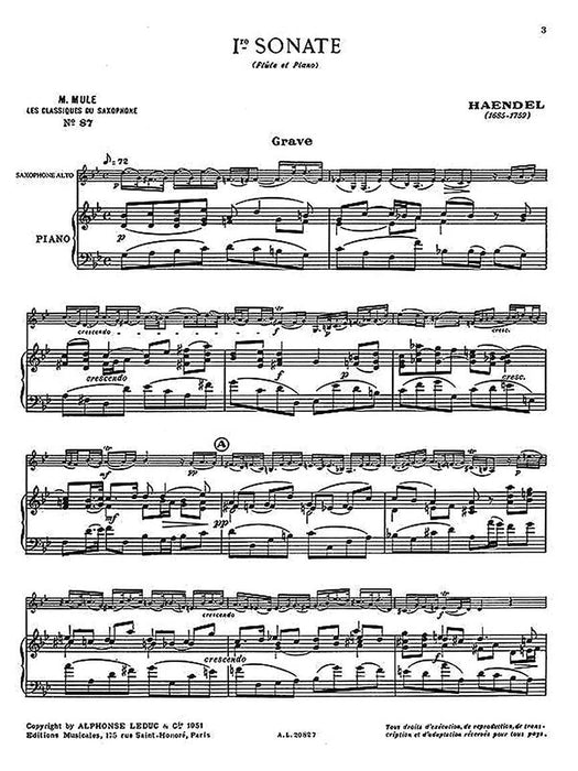 Famous Pieces By G. F. Handel For Eb Alto Saxophone And Piano  Vol. 2 (al 韓德爾 中音薩氏管 鋼琴 小品 | 小雅音樂 Hsiaoya Music