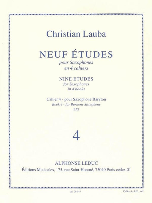 9 Etudes Vol.4: Baritone Saxophone (saxophone Solo) 薩氏管 練習曲 | 小雅音樂 Hsiaoya Music