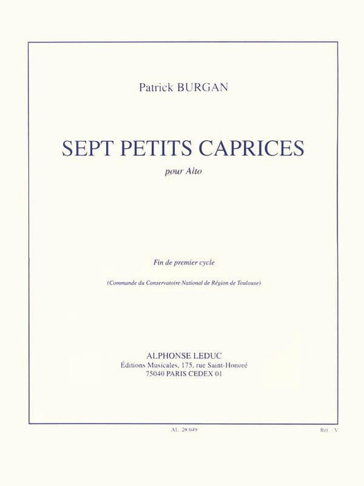 7 Petites Caprices (viola Solo) 中提琴 隨想曲 | 小雅音樂 Hsiaoya Music