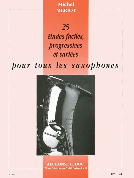 25 Etudes Faciles, Progressives Et Variees (saxophone) 薩氏管 練習曲 | 小雅音樂 Hsiaoya Music