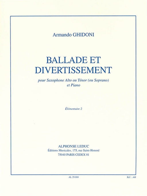 Ballade & Entertainment (alto Saxophone And Piano) 敘事曲 中音薩氏管 鋼琴 | 小雅音樂 Hsiaoya Music