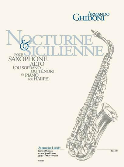 Nocturne & Sicilienne (fin Cycle 2) Saxophone Alto Ou Soprano Ou Tenor 夜曲 薩氏管 | 小雅音樂 Hsiaoya Music