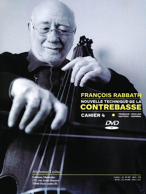 Nouvelle Technique De La Contrebasse (livre Avec Dvd Al30608) Volume 4 (texte 低音大提琴 | 小雅音樂 Hsiaoya Music