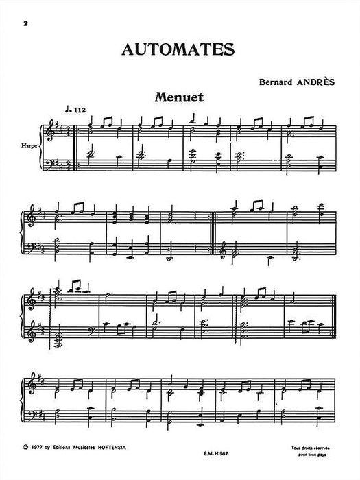 Automates Pour Harpe | 小雅音樂 Hsiaoya Music