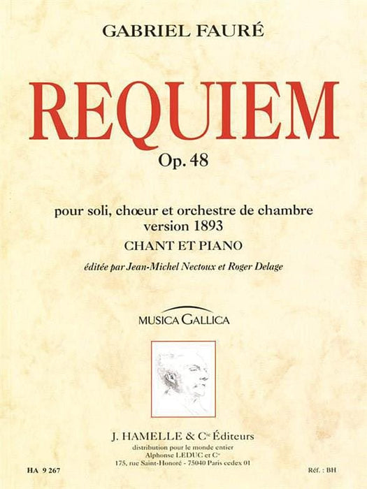 Gabriel Faure - Requiem Pour Soli, Chur Et Orchestre De Chambre Op. 48 (version De 18 佛瑞 安魂曲 | 小雅音樂 Hsiaoya Music