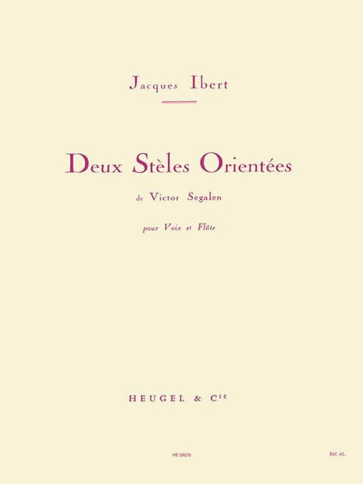 2 Steles Orientees (med) (voice & 1 Instrument) 伊貝爾 樂器 聲樂 | 小雅音樂 Hsiaoya Music