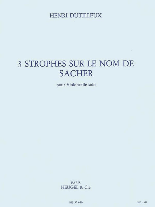 3 Strophes On The Name Of Sacher for Solo Cello 迪悌耶 大提琴 | 小雅音樂 Hsiaoya Music