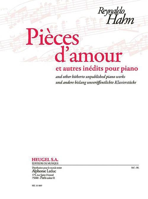 Pieces D'amour Et Autres Inedits Pour Piano 鋼琴 小品 | 小雅音樂 Hsiaoya Music