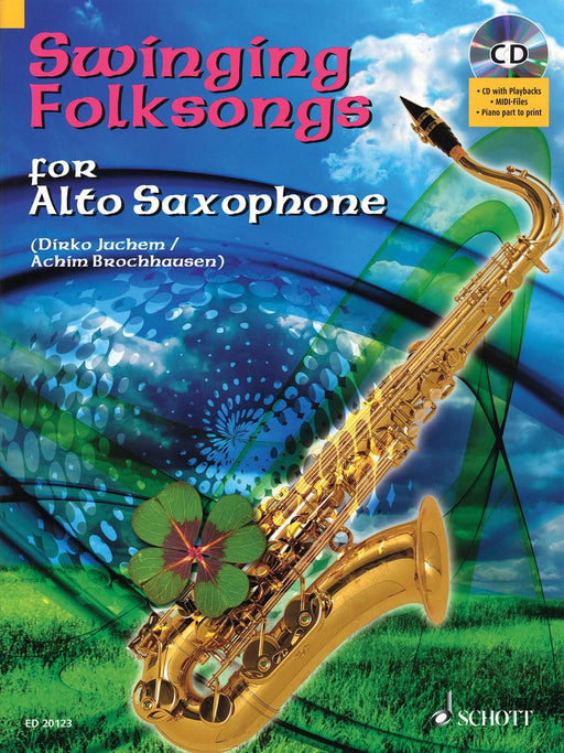 Swinging Folksongs Play-along For Alto Saxophone Bk/cd With Piano Parts To Print 民謠 中音薩氏管 鋼琴 | 小雅音樂 Hsiaoya Music