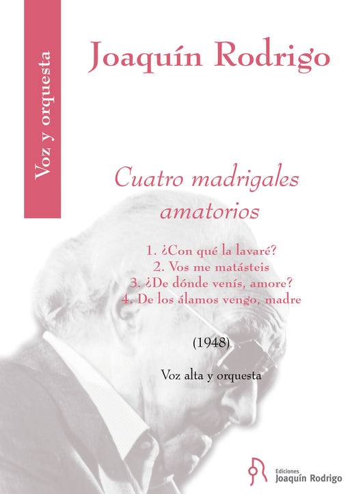 Cuatro Madrigales Amatorios High Voice and Orchestra High Voice and Orchestra - Score 羅德利哥 管弦樂團 高音管弦樂團 管弦樂團總譜 總譜 | 小雅音樂 Hsiaoya Music