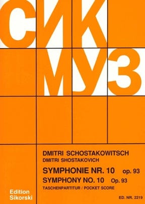Symphony No. 10, Op. 93 Study Score 蕭斯塔科維契‧德米特里 交響曲 | 小雅音樂 Hsiaoya Music