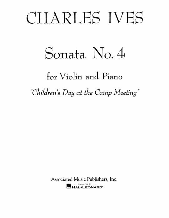 Sonata No. 4: Childrens Day at the Camp Meeting Violin and Piano 奏鳴曲 小提琴 鋼琴 | 小雅音樂 Hsiaoya Music