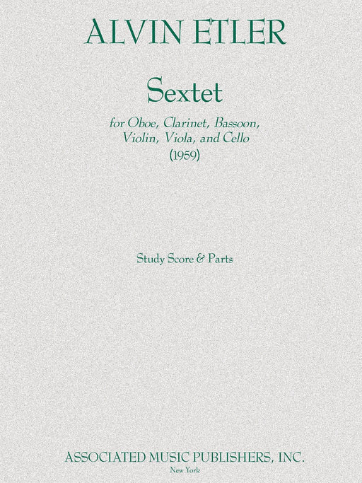 Sextet Ob/bn/vn/va/vc Parts 1959 六重奏 | 小雅音樂 Hsiaoya Music