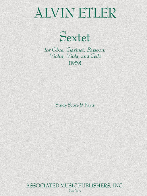 Sextet Ob/bn/vn/va/vc Parts 1959 六重奏 | 小雅音樂 Hsiaoya Music