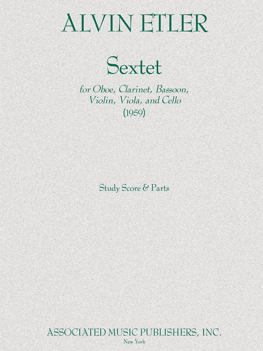 Sextet Ob/bn/vn/va/vc Parts 1959 六重奏 | 小雅音樂 Hsiaoya Music