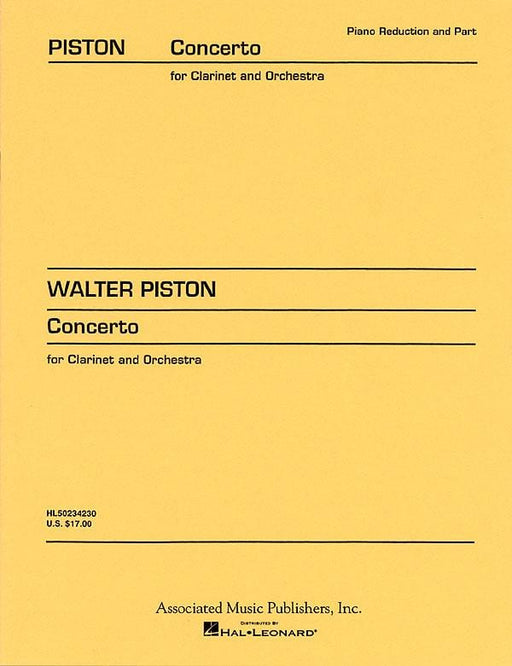 Concerto (1967) Score and Parts 皮斯頓 協奏曲 | 小雅音樂 Hsiaoya Music