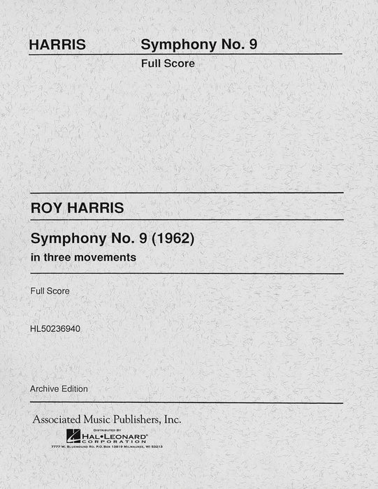 Symphony No. 9 (1962) Full Score 交響曲 大總譜 | 小雅音樂 Hsiaoya Music