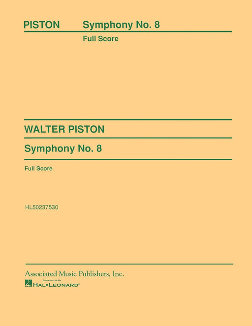 Symphony No. 8 (1965) Full Score 皮斯頓 交響曲 大總譜 | 小雅音樂 Hsiaoya Music