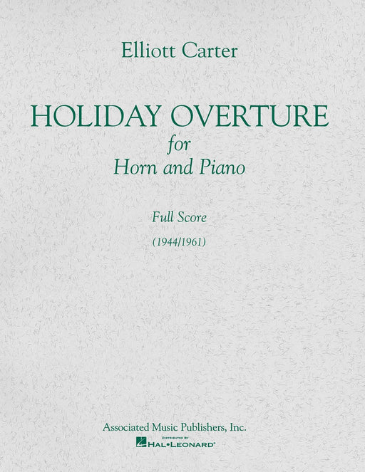 Holiday Overture (1944/1961) Full Score 卡特 序曲 大總譜 | 小雅音樂 Hsiaoya Music
