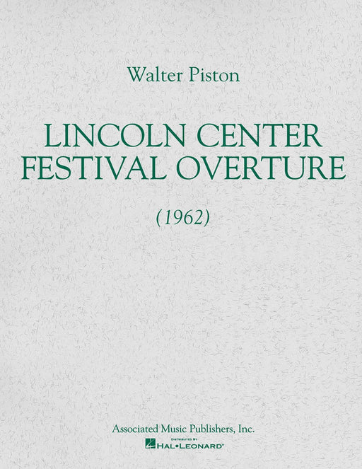 Lincoln Center Festival Overture (1962) Full Score 皮斯頓 序曲 大總譜 | 小雅音樂 Hsiaoya Music