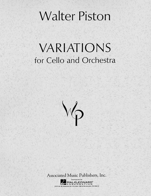 Variations for Cello and Orchestra (1966) Full Score 皮斯頓 詠唱調 大提琴 管弦樂團大總譜 | 小雅音樂 Hsiaoya Music