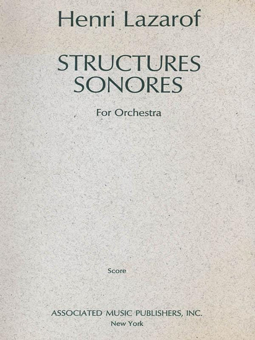 Structures Sonores (1968) Full Score 拉札羅夫 大總譜 | 小雅音樂 Hsiaoya Music