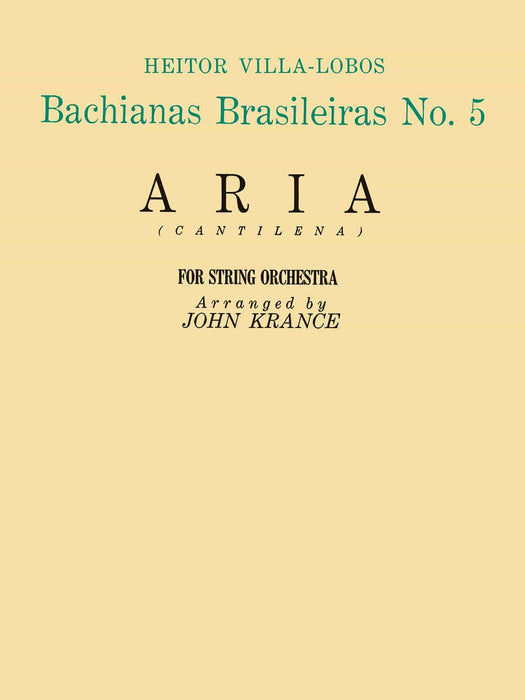 Aria (from Bachianas Brasileiras, No. 5) Set of Parts 詠唱調 巴西風格的巴赫 | 小雅音樂 Hsiaoya Music