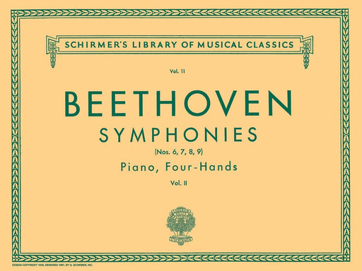 Symphonies - Book 2 (6-9) Schirmer Library of Classics Volume 11 Piano Duet 貝多芬 四手聯彈 | 小雅音樂 Hsiaoya Music