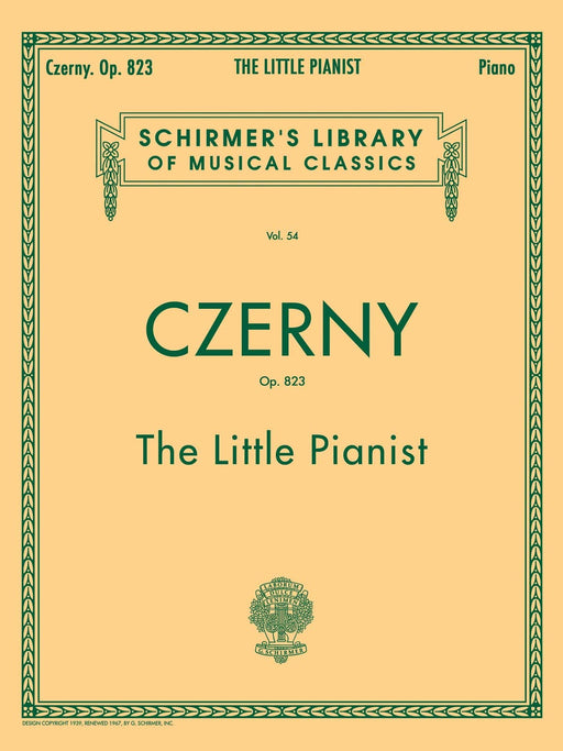 Little Pianist, Op. 823 (Complete) Schirmer Library of Classics Volume 54 Piano Solo 徹爾尼 鋼琴 獨奏 | 小雅音樂 Hsiaoya Music