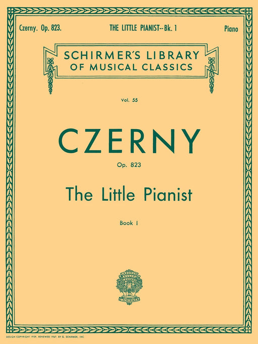 Little Pianist, Op. 823 - Book 1 Schirmer Library of Classics Volume 55 Piano Solo 徹爾尼 鋼琴 獨奏 | 小雅音樂 Hsiaoya Music