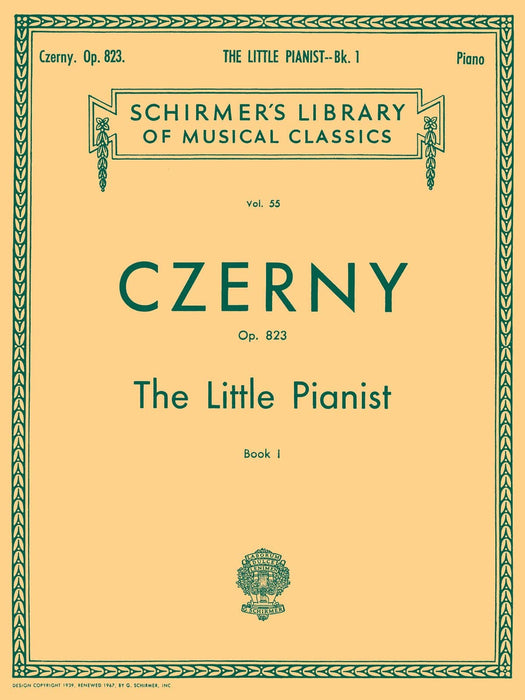 Little Pianist, Op. 823 - Book 1 Schirmer Library of Classics Volume 55 Piano Solo 徹爾尼 鋼琴 獨奏 | 小雅音樂 Hsiaoya Music