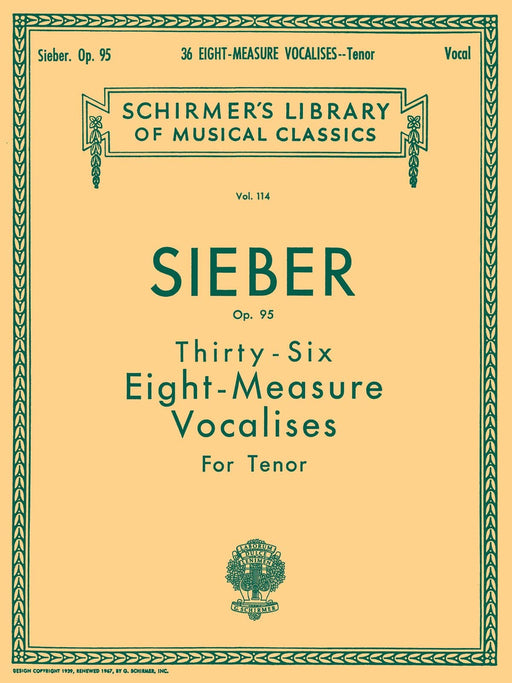 36 Eight-Measure Vocalises, Op. 95 Schirmer Library of Classics Volume 114 | 小雅音樂 Hsiaoya Music