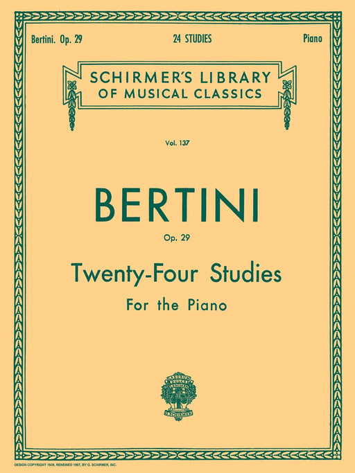 24 Studies, Op. 29 Schirmer Library of Classics Volume 137 Piano Technique 鋼琴 | 小雅音樂 Hsiaoya Music