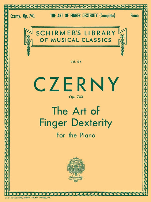 Art of Finger Dexterity, Op. 740 (Complete) Schirmer Library of Classics Volume 154 Piano Technique 徹爾尼 鋼琴 | 小雅音樂 Hsiaoya Music