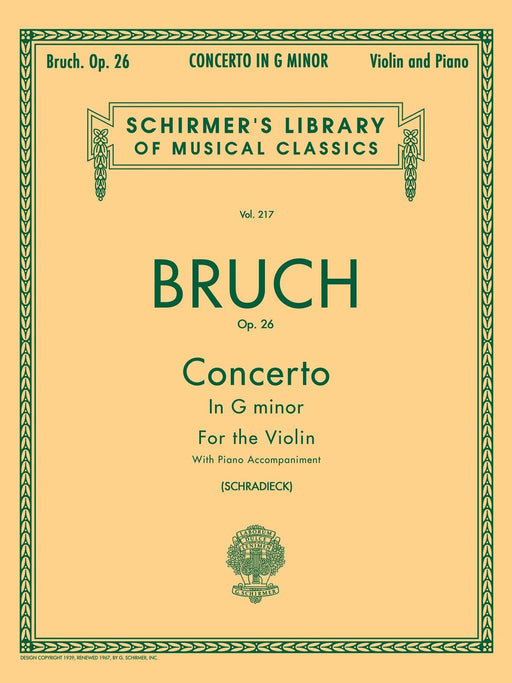 Concerto in G Minor, Op. 26 Schirmer Library of Classics Volume 217 布魯赫 協奏曲 | 小雅音樂 Hsiaoya Music