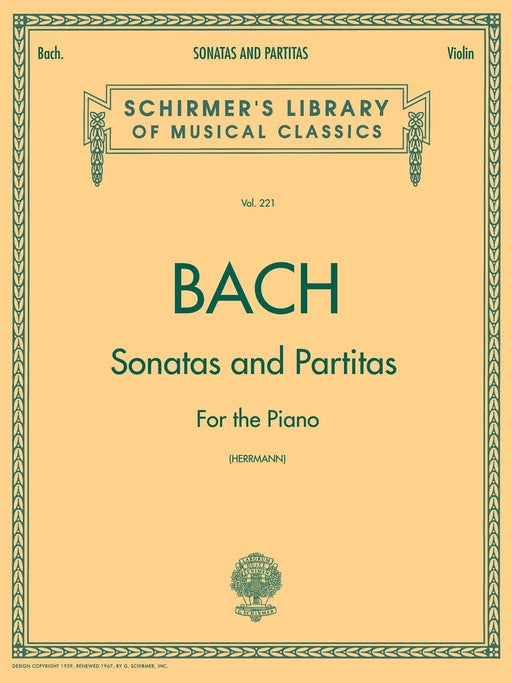 Sonatas and Partitas Schirmer Library of Classics Volume 221 Violin Solo 巴赫約翰‧瑟巴斯提安 奏鳴曲 組曲 小提琴 獨奏 | 小雅音樂 Hsiaoya Music