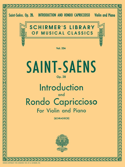 Introduction and Rondo Capriccioso, Op. 28 Schirmer Library of Classics Volume 224 Violin and Piano 導奏 隨想輪旋曲 小提琴 鋼琴 | 小雅音樂 Hsiaoya Music
