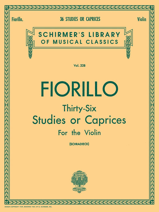 36 Studies or Caprices Schirmer Library of Classics Volume 228 Violin Method 隨想曲 小提琴 | 小雅音樂 Hsiaoya Music