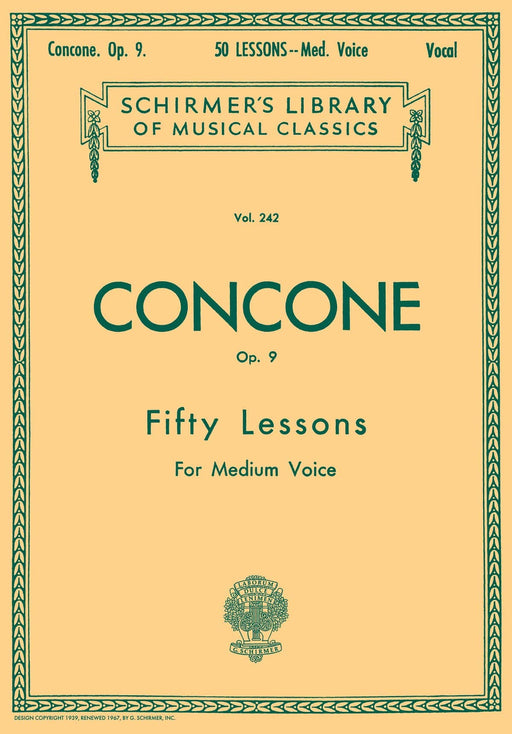 50 Lessons, Op. 9 Medium Voice 中音 | 小雅音樂 Hsiaoya Music