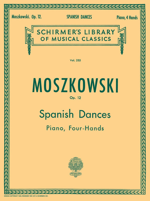 5 Spanish Dances, Op. 12 Schirmer Library of Classics Volume 255 Piano Duet 莫什科夫斯基 舞曲 四手聯彈 | 小雅音樂 Hsiaoya Music