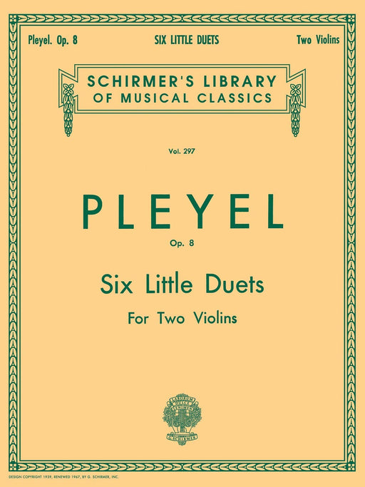 Six Little Duets, Op. 8 Schirmer Library of Classics Volume 297 Violin 普雷耶爾 二重奏 小提琴 | 小雅音樂 Hsiaoya Music