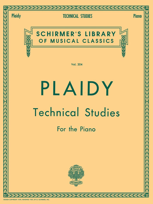 Technical Studies Schirmer Library of Classics Volume 304 Piano Technique 鋼琴 | 小雅音樂 Hsiaoya Music