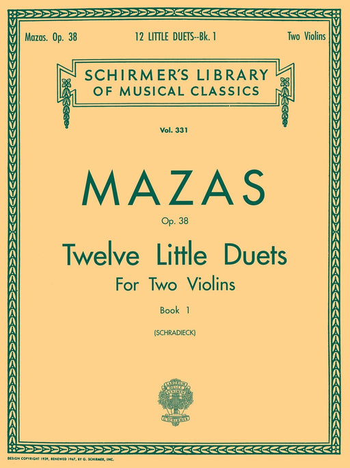 12 Little Duets, Op. 38 - Book 1 Schirmer Library of Classics Volume 331 二重奏 | 小雅音樂 Hsiaoya Music