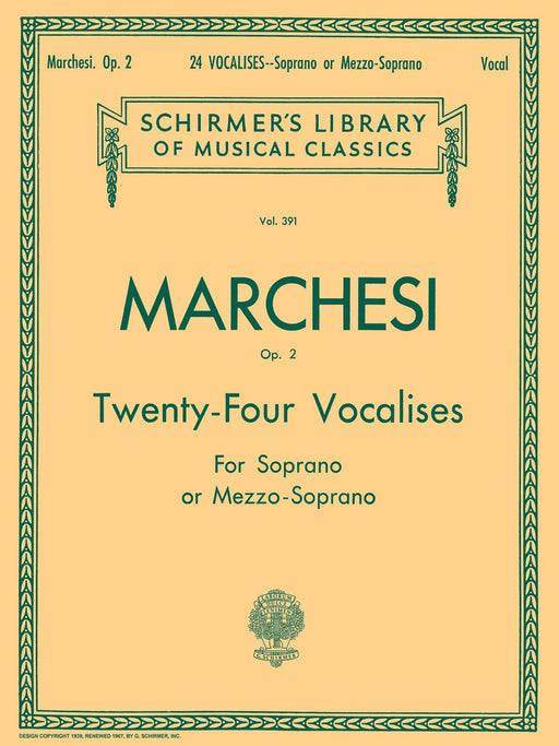 24 Vocalises, Op. 2 Schirmer Library of Classics Volume 391 Soprano or Mezzo-Soprano 次女高音 | 小雅音樂 Hsiaoya Music