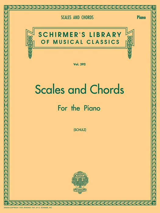 Scales and Chords in all the Major and Minor Keys Schirmer Library of Classics Volume 392 Piano Technique 鋼琴 | 小雅音樂 Hsiaoya Music