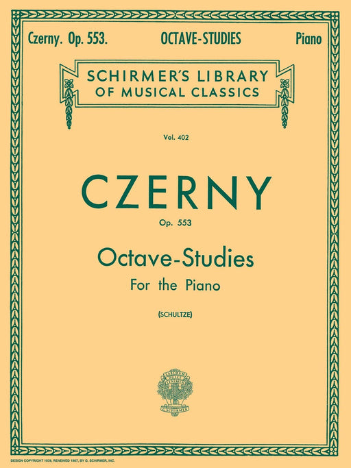 6 Octave Studies in Progressive Difficulty, Op. 553 Schirmer Library of Classics Volume 402 Piano Technique 徹爾尼 鋼琴 | 小雅音樂 Hsiaoya Music