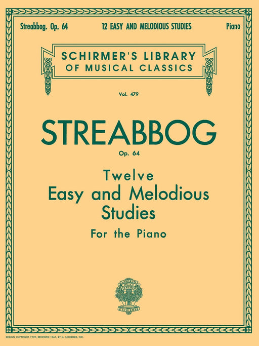 12 Easy and Melodious Studies, Op. 64 (Grade 2) Schirmer Library of Classics Volume 479 Piano Technique 鋼琴 | 小雅音樂 Hsiaoya Music