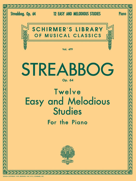 12 Easy and Melodious Studies, Op. 64 (Grade 2) Schirmer Library of Classics Volume 479 Piano Technique 鋼琴 | 小雅音樂 Hsiaoya Music